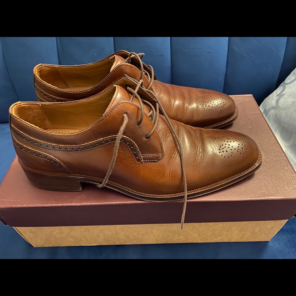 Johnston and Murphy classic leather shoes.